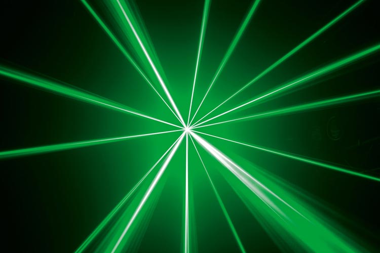 Effetto Laser verde Karma noleggio interfaccia DMX