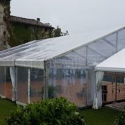 Tendone tensostruttura Cristal per ricevimenti toscana
